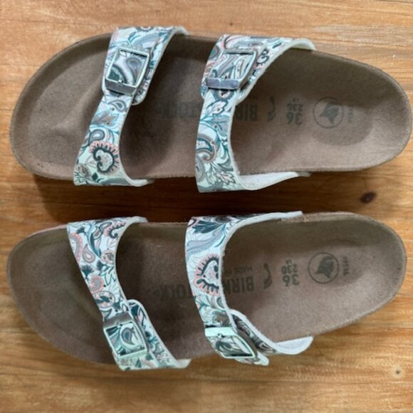 Birkenstock Sydney Vegan Birko-Flor - Paisley Light Rose US 5.5 EU 36 - Picture 1 of 3